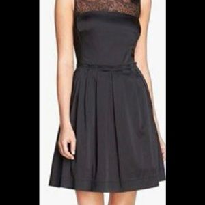 Tahari ASL Black Cocktail Holiday Dress Sz 2